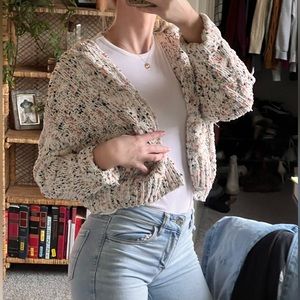 Multicolored sweater cardigan